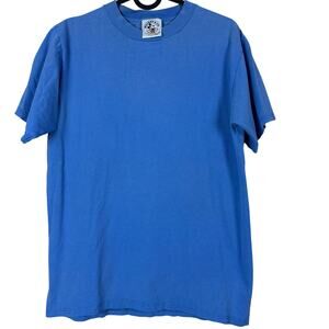 Vintage Disney Unisex TShirt Medium Blue 80s Made in USA Nostalgic Indie Hawkins